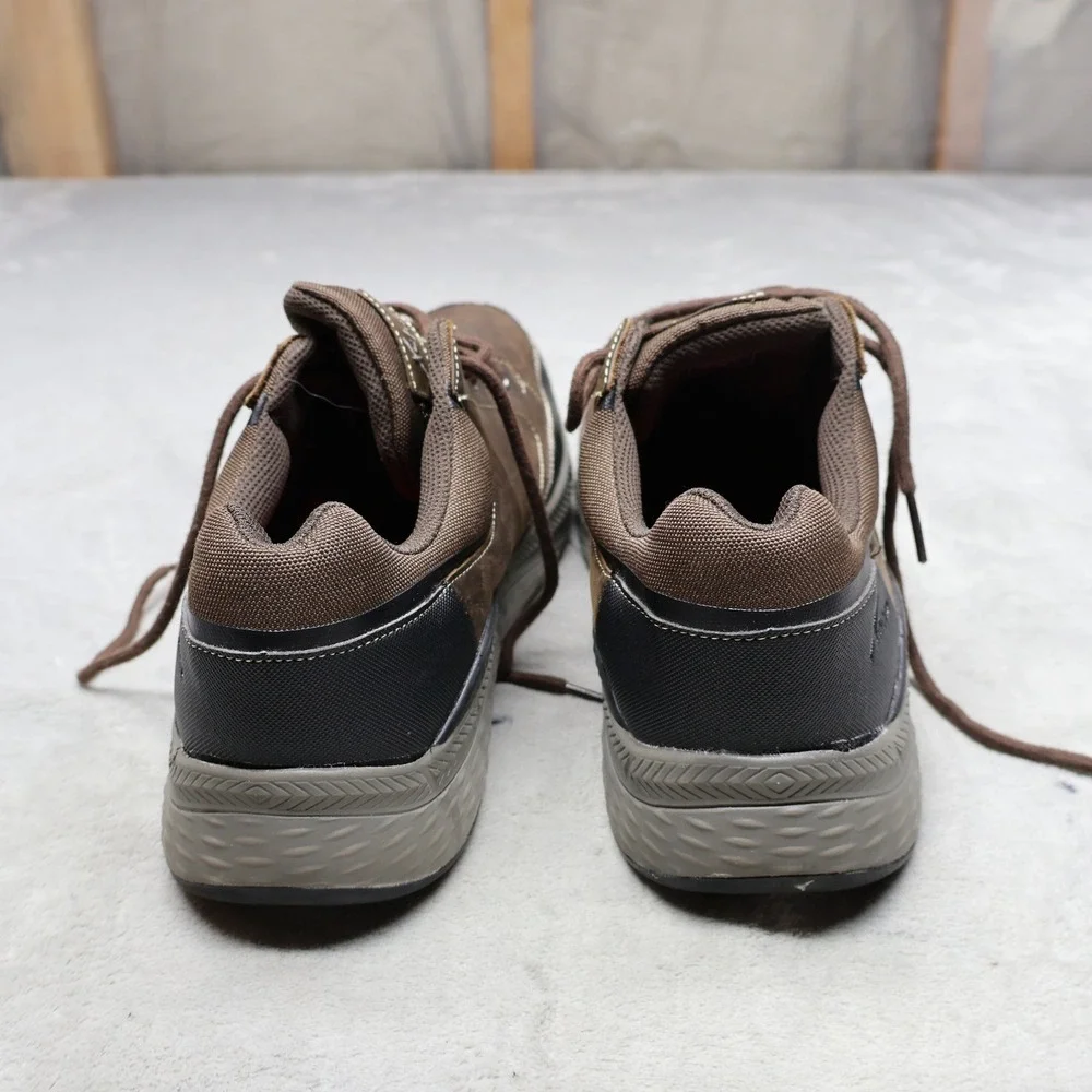 Xelero Mens 12 Walking Shoes Brown Leather Performance Comfort Lace‎ Up Everyday